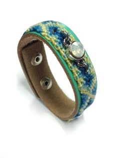 Luksus Armbånd Ibiza-look Mintgrønn (1 stk.)