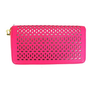 Neonrosa Lommebok Ibiza-look (1 stk.)
