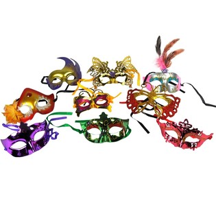 Venetianske Masker Sortiment (36 stk.)