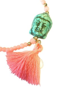Rosa Buddha-armbånd Ibiza-stil (1 stk)