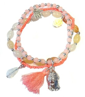 Ibiza-armb&aring;nd Lakserosa med Buddha (1 stk)
