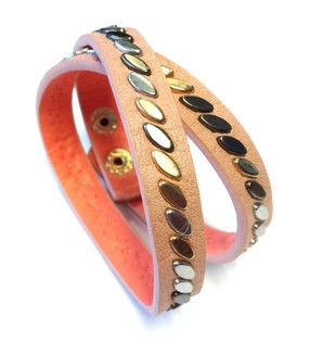 Ibiza Look Armbånd Rosa (1 stk.)