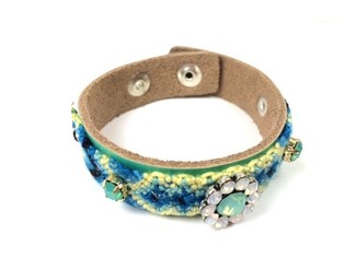Luksus Ibiza-armb&aring;nd Mint Blomst (1 stk.)
