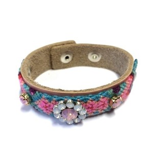 Luksus Armbånd Rosa Blomst (Ibiza-stil) - 1 stk.