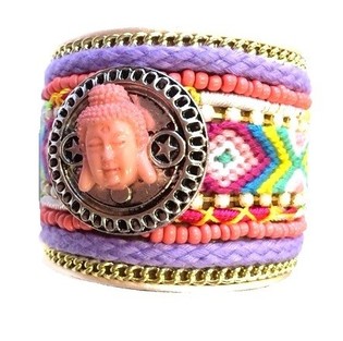 Luksus Ibiza Look Armbånd Flerfarget Buddha (1 stk.)