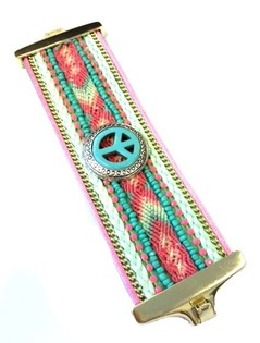 Luksus Bredt Armbånd Mint Ibiza Peace (1 stk.)