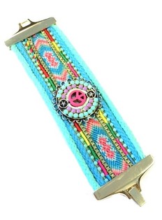 Luksus Bredt Mint Peace Armbånd (1 stk.)