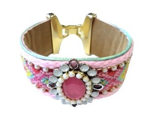 Ibiza Armb&aring;nd Rosa/Fuksia (1 stk.)