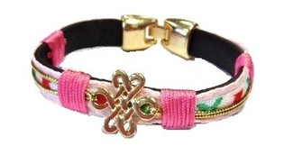 Rosa Ibiza-armbånd (1 stk.)