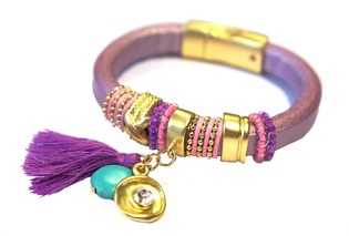 Ibiza Armbånd Lilla (1 stk)