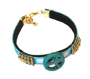 Ibiza Look Armbånd Blå (1 stk)