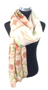 Sjal Beige Ibiza-look (1 stk.)