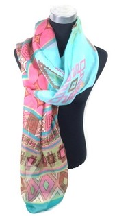 Ibiza-look Sjal Turkis (1 stk.)