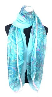 Ibiza Look-skjerf Turkis (1 stk)