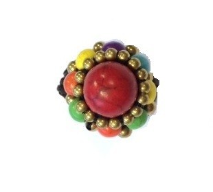 Ring med stein (1 stk)