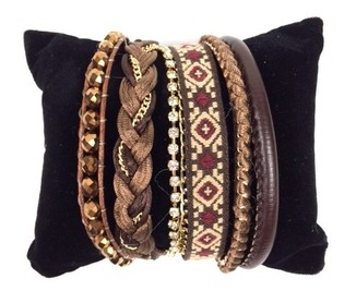 Ibiza Look Armbånd Brunt (1 stk)
