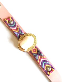 Luksus Armbånd Ibiza-Style Rosa Buddha (1 stk.)