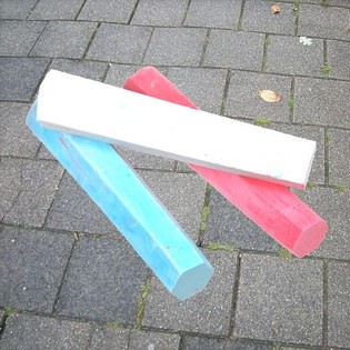 Stort Gatekritt 3 deler (12 sett)