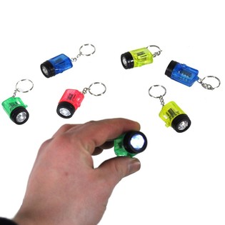 Mini-Lommelykter Nøkkelring (96 stk.)