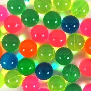 Fargerike Sprettballer 4 cm (100 stk.)