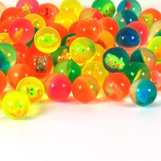 SPRETTBALLER MED DYR 3 CM (100 stk)