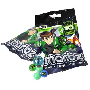 Ben 10 klinkekuler i pose - 5 stk. (15 sett)