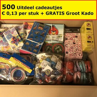 MEGA OVERRASKELSESMIX 500 STK. + GRATIS GAVE