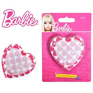 BARBIE NOTISBLOKK I HJERTEFORM PÅ KORT (6 stk.)