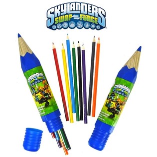 Skylanders Fargeblyanter - 8 stk. i Stort R&oslash;r (6 stk.)