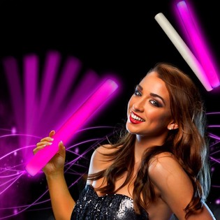LED-skumpinner ROSA - Party-stav - 24 stk