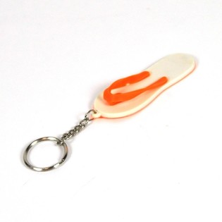 ORANSJE FLIP-FLOP NØKKELRING (100 stk.)