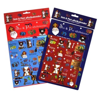 NEDTELLINGSKALENDER SINTERKLAAS - MODELL 1 (12 stk.)