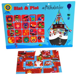 Sinterklaas & Piet Nedtellingskalender - Modell 2 (9 stk.)