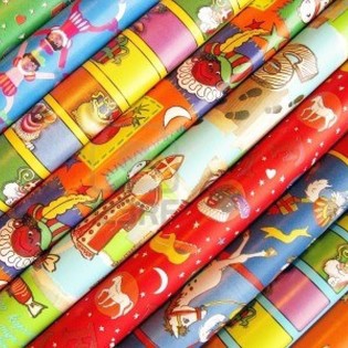 Sankt Nikolaus Sinterklaas Gavepapir Ruller 250 x 50 cm (5 stk)