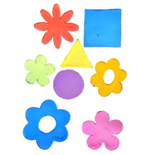 Geldekorasjonsklistremerker Jelly Gems 25 x 16 cm (24 stk)
