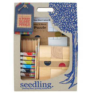Seedling DIY-sett - Design ditt eget klossespill-puslespill med 9 brikker