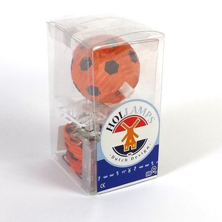 HOLLAMPS - Lysslynge med oransje fotballer