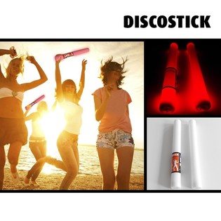 LED SKUMPINNE ENFARGET - PARTYPINNE - R&Oslash;D - 38.5 CM (19 stk.)