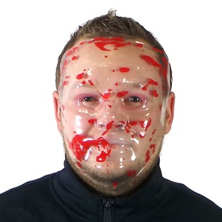BLODIG ANSIKTSMASKE (12 stk.)