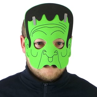 Frankenstein-maske i skum (6 stk.)