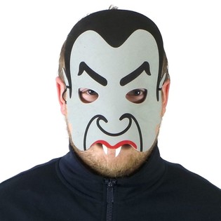 Dracula-maske i Skum (6 stk.)