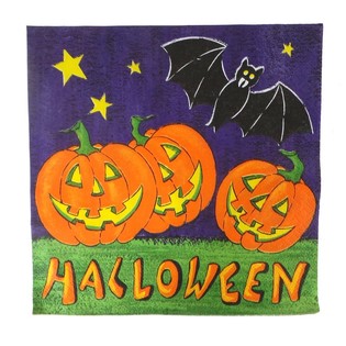 20-pakning Servietter - Modell: Halloween (6 sett)