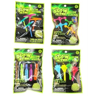 4 GLOW 'N ' FUN LEKER I POSE (24 stk.)