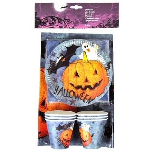 19-delers Halloween Bordservisesett (6 sett)