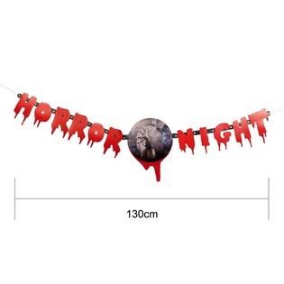 BOKSTAVGUIRLANDER "HORROR NIGHT" 130 CM (2 stk.)