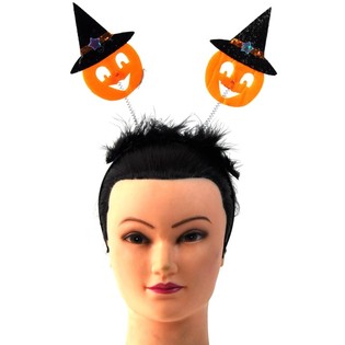 Halloween-diadem med Gresskar (6 stk.)