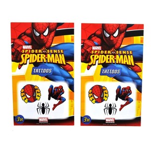 3-delte Marvel tatoveringer - Modell: Spider-Man (50 stk.)