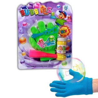 ***GADGET*** MAGISKE SÅPEBOBLER MED HANSKE (12 stk.)