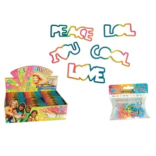 ***SUPERTILBUD*** LUCKY BANDS Armb&aring;nd til Barn - Modell: ORD (24 stk)