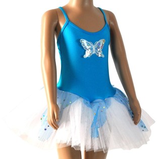 BL /HVIT TUTU FOR BARN - STR. 6